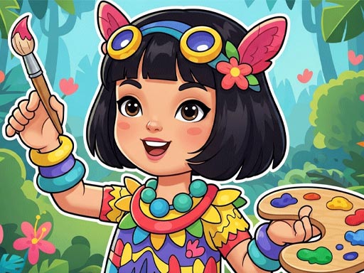 Jungle Girl: Puzzle Art Safari